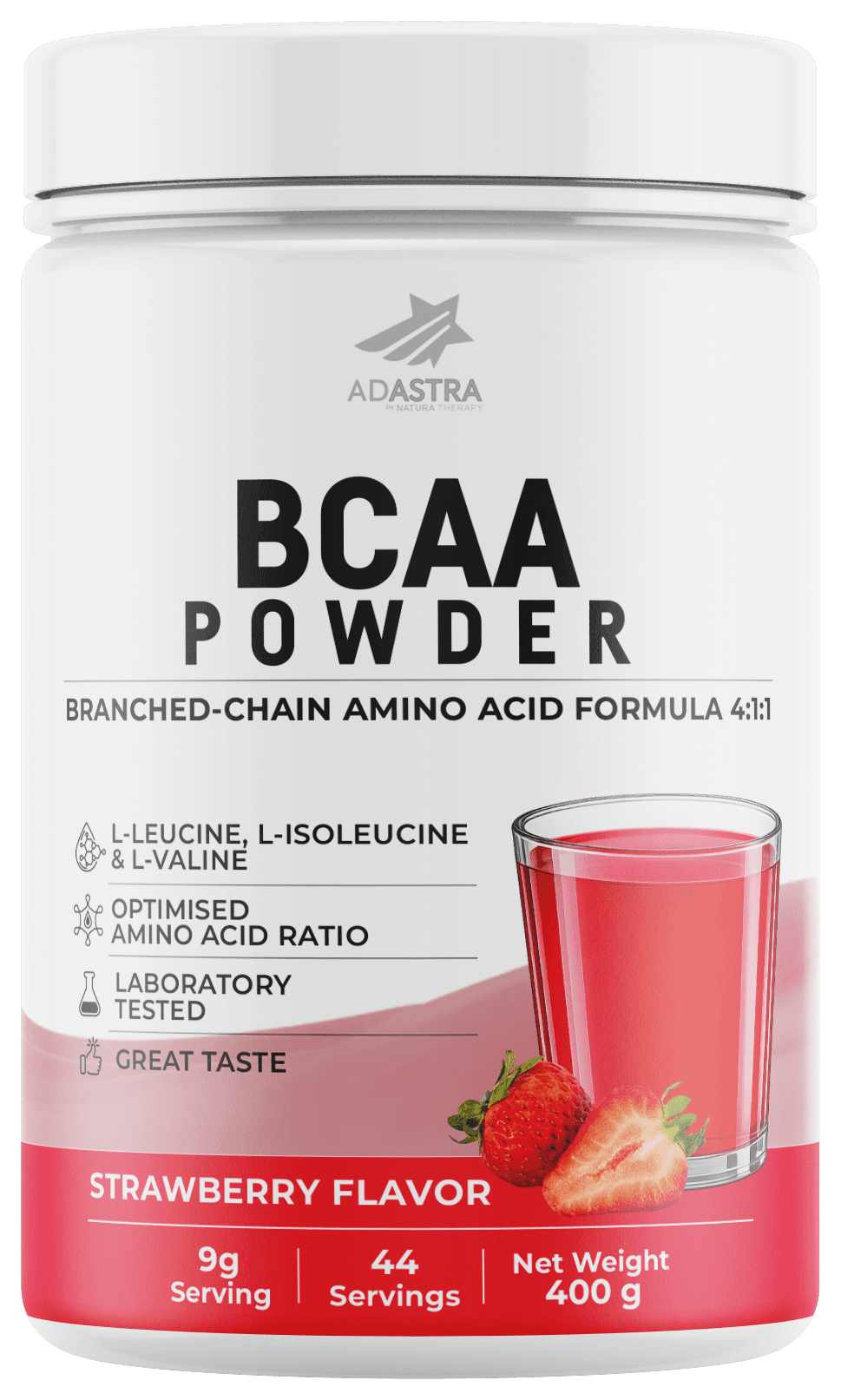 BCAA 400 g — aminoacide të degëzuara 4:1:1 për stërvitje – BCAA | NaturaTherapy – suplemente ushqimore natyrale
