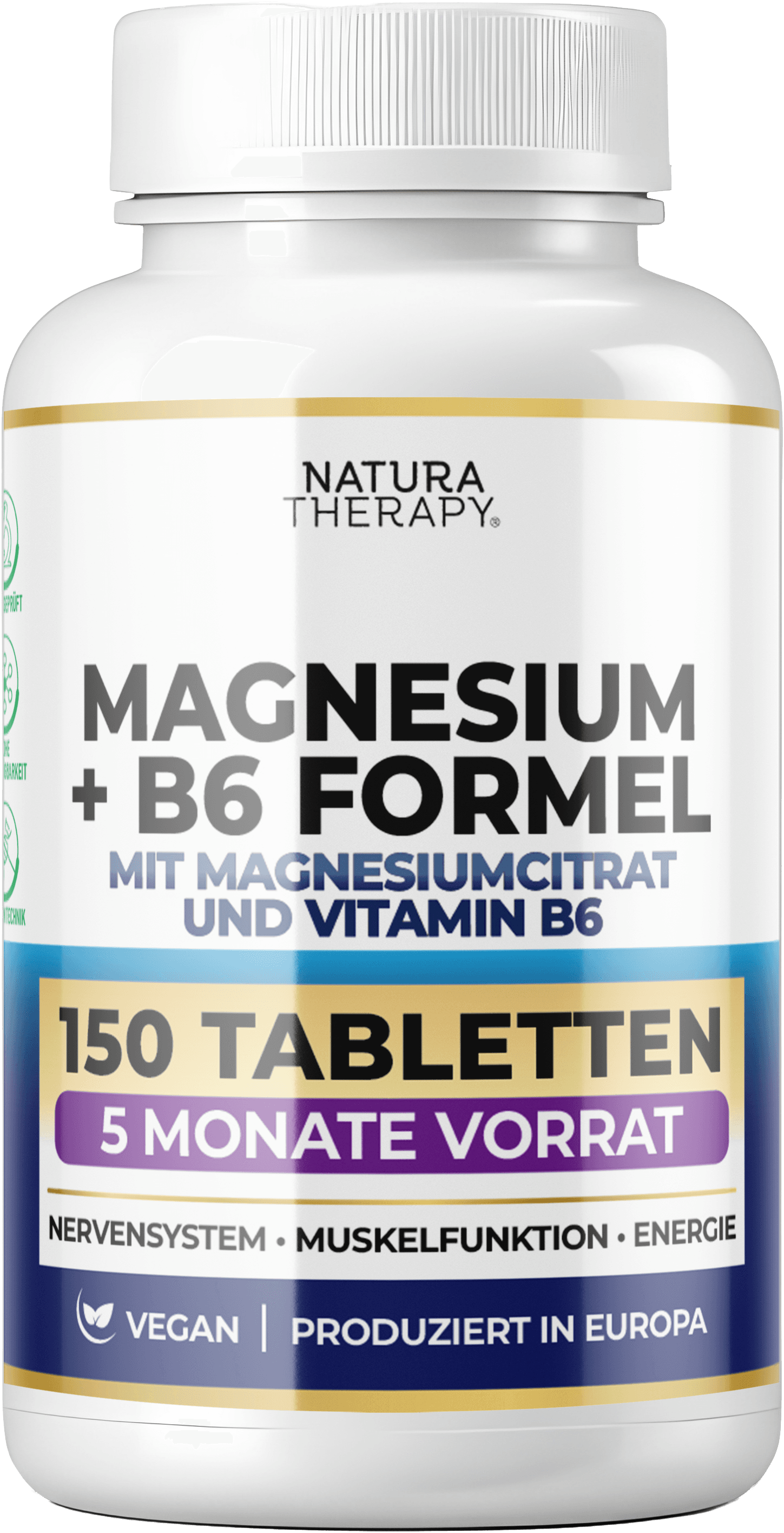 Magnesium + B6 — magnez citrat me vitaminë B6 – Magnesium | NaturaTherapy – suplemente ushqimore natyrale