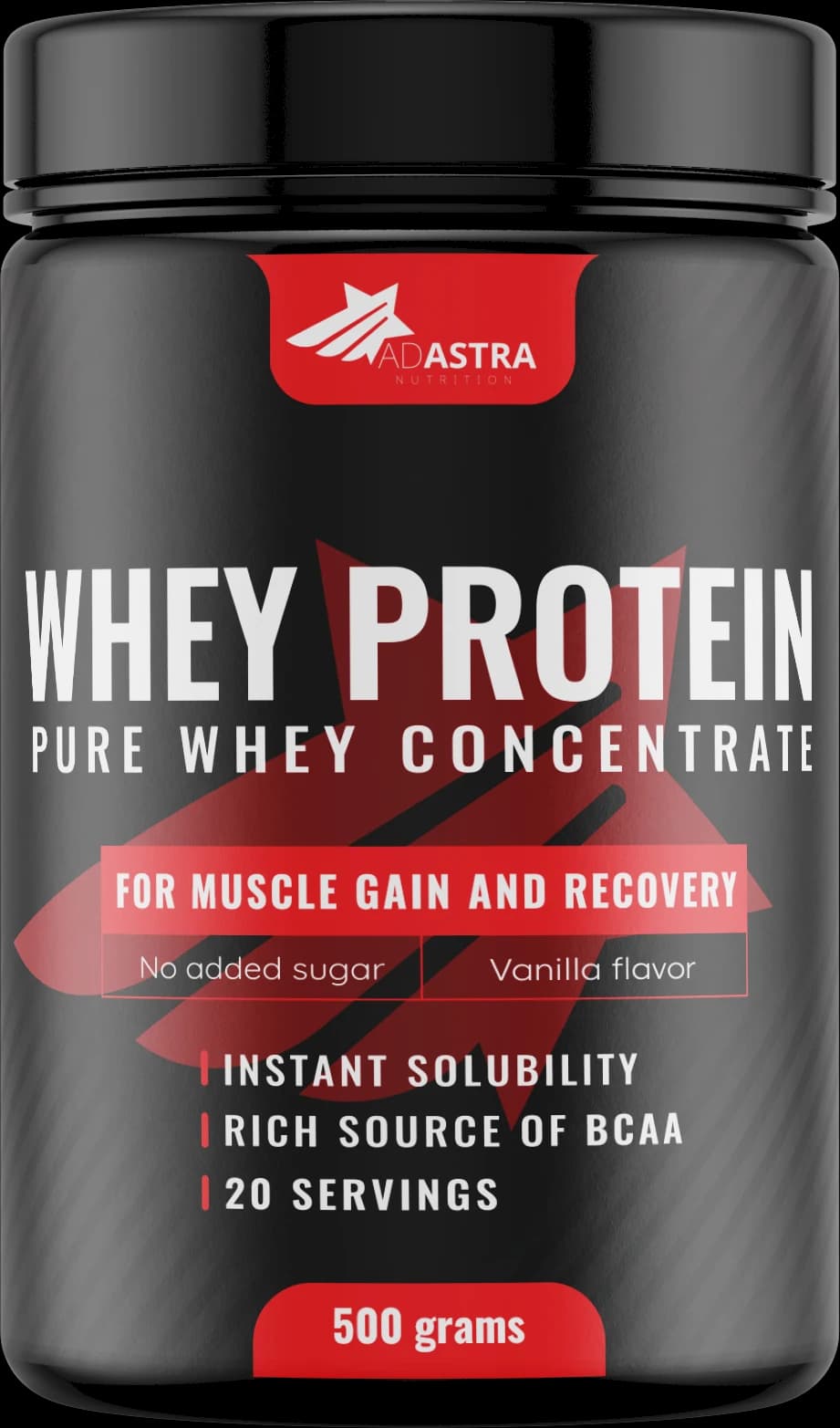 100% WHEY Protein 500 g — proteinë hirre për muskujt dhe rikuperimin — Vanilje – 100% | NaturaTherapy – suplemente ushqimore natyrale